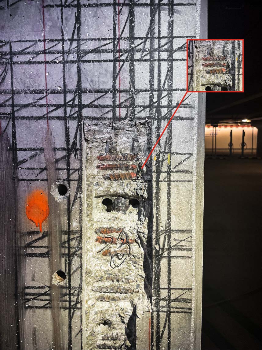 Penhall LAX rebar zoom in