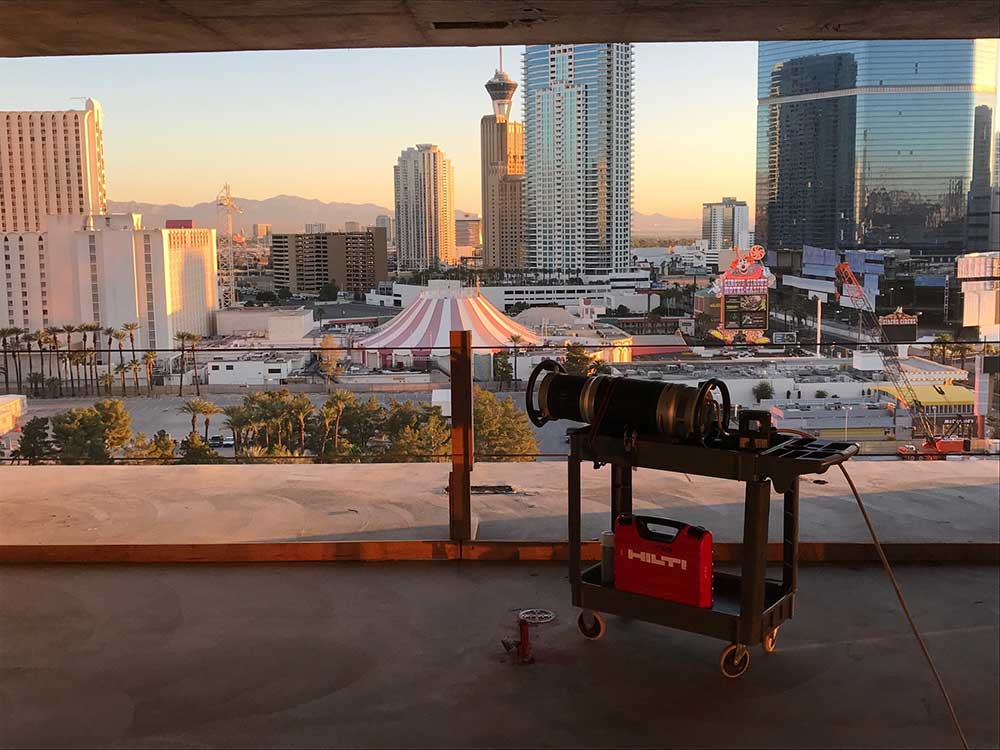 X-ray scanner setup on site