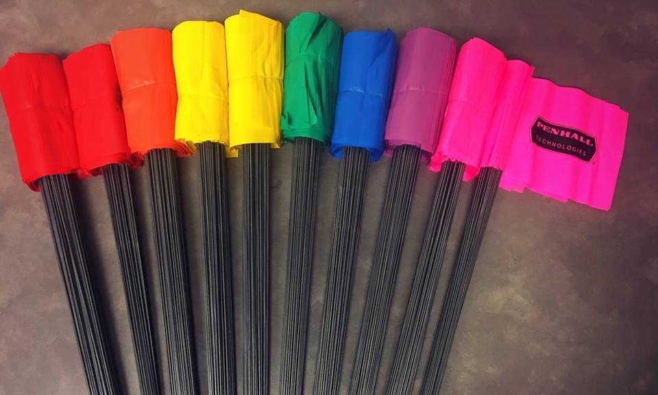 utility locating flags